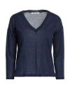 Caractere Caractère Woman Sweater Navy Size L Polyacrylic, Wool