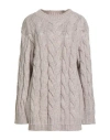 Caractere Caractère Woman Sweater Pink Size M Polyacrylic, Polyester, Wool In Purple