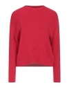 Caractere Caractère Woman Sweater Red Size 2 Viscose, Polyester, Polyamide In Red