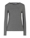 Caractere Caractère Woman T-shirt Grey Size L Viscose, Elastane In Grey