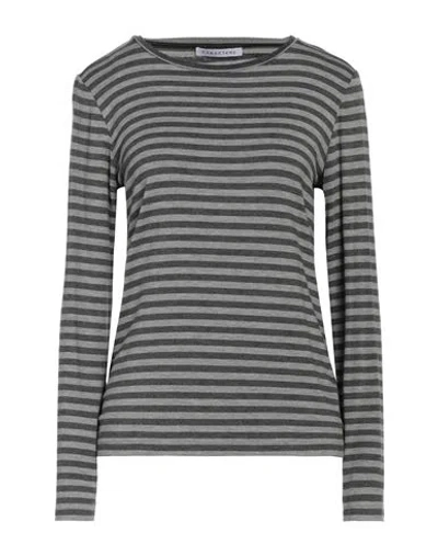Caractere Caractère Woman T-shirt Grey Size L Viscose, Elastane