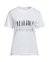 Caractere Caractère Woman T-shirt White Size L Cotton In White