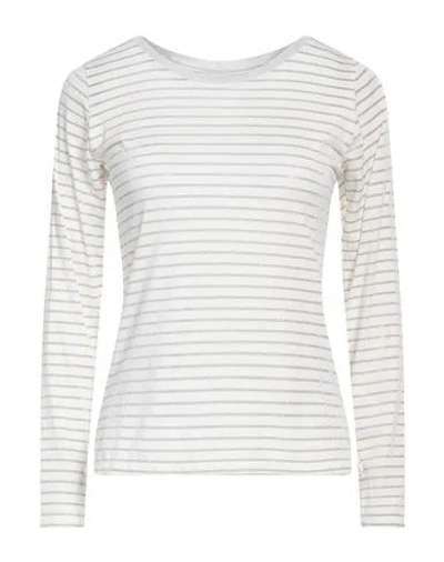 Caractere Caractère Woman T-shirt White Size Xl Viscose, Elastane, Metal, Polyamide