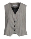 Caractere Caractère Woman Tailored Vest Black Size 12 Polyester, Viscose, Elastane In Black
