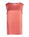 Caractere Caractère Woman Top Antique Rose Size 8 Acetate, Silk In Pink