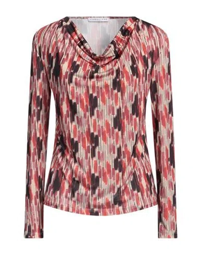Caractere Caractère Woman Top Beige Size M Polyester, Elastane
