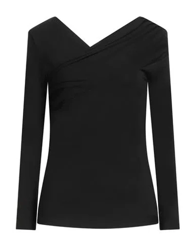 Caractere Caractère Woman Top Black Size Xl Viscose, Elastane