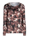 Caractere Caractère Woman Top Brown Size 10 Polyester In Brown