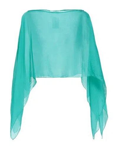 Caractere Caractère Woman Top Emerald Green Size 1 Viscose, Silk