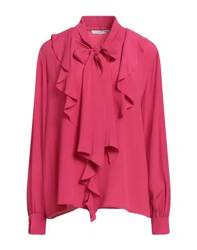 Caractere Caractère Woman Top Fuchsia Size 10 Acetate, Silk In Pink