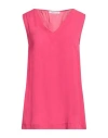 Caractere Caractère Woman Top Fuchsia Size 2 Viscose In Pink