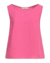 Caractere Caractère Woman Top Fuchsia Size 12 Polyester In Pink
