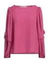 Caractere Caractère Woman Top Magenta Size 12 Polyester In Magenta