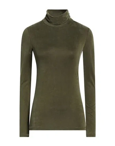 Caractere Caractère Woman Top Military Green Size Xl Cupro, Elastane