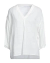 Caractere Caractère Woman Top Off White Size 6 Linen