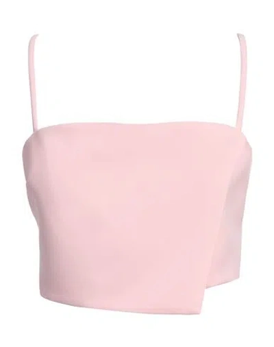 Caractere Caractère Woman Top Pink Size 6 Polyester, Elastane