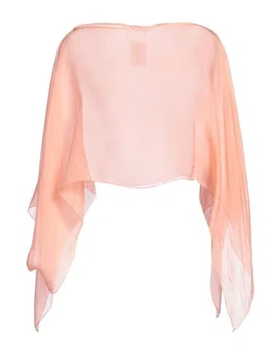 Caractere Caractère Woman Top Salmon Pink Size 1 Viscose, Silk