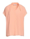 Caractere Caractère Woman Top Salmon Pink Size 10 Acetate, Silk In Salmon Pink