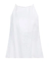 Caractere Caractère Woman Top White Size 10 Linen In White