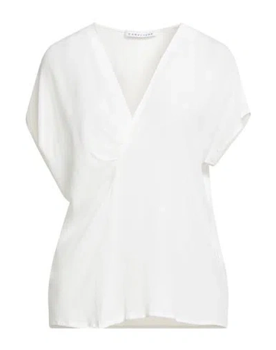 Caractere Caractère Woman Top White Size 12 Acetate, Silk