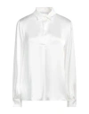 Caractere Caractère Woman Top White Size 14 Acetate, Silk In White