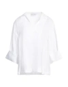 Caractere Caractère Woman Top White Size 12 Linen In White