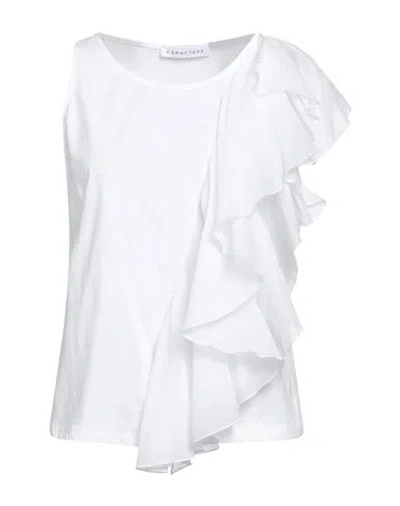 Caractere Caractère Woman Top White Size L Cotton