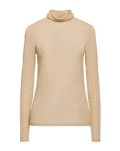 Caractere Caractère Woman T-shirt Beige Size Xl Viscose, Polyamide, Cashmere, Elastane In Neutral