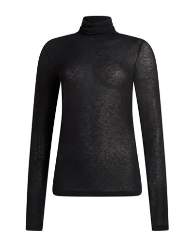 Caractere Caractère Woman T-shirt Black Size S Viscose, Polyamide, Cashmere, Elastane