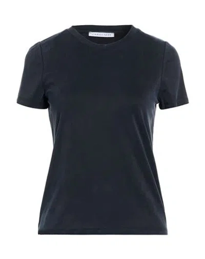 Caractere Caractère Woman T-shirt Midnight Blue Size Xl Cupro, Elastane