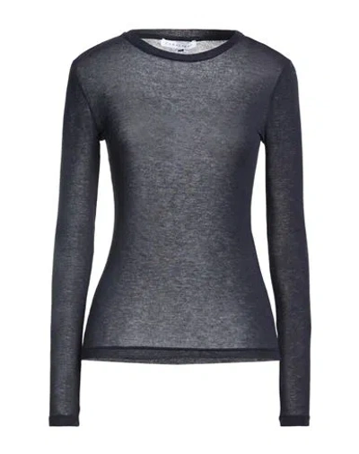 Caractere Caractère Woman T-shirt Midnight Blue Size Xl Viscose, Polyamide, Cashmere, Elastane In Black