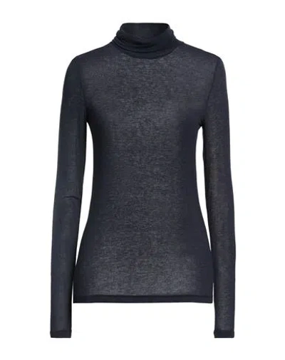 Caractere Caractère Woman T-shirt Midnight Blue Size Xl Viscose, Polyamide, Cashmere, Elastane In Black