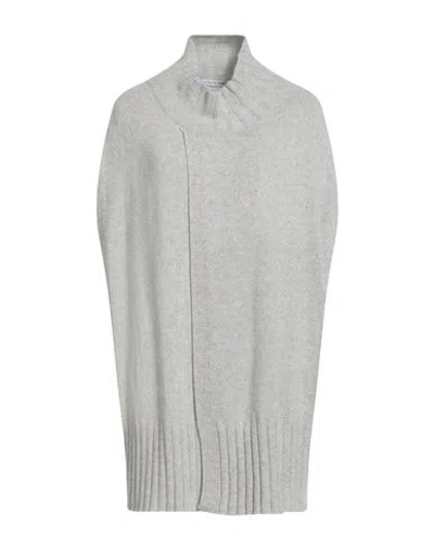 Caractere Caractère Woman Turtleneck Grey Size 1 Viscose, Wool, Polyamide, Cashmere In Gray
