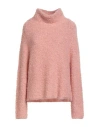 Caractere Caractère Woman Turtleneck Pink Size M Polyacrylic, Mohair Wool, Polyamide