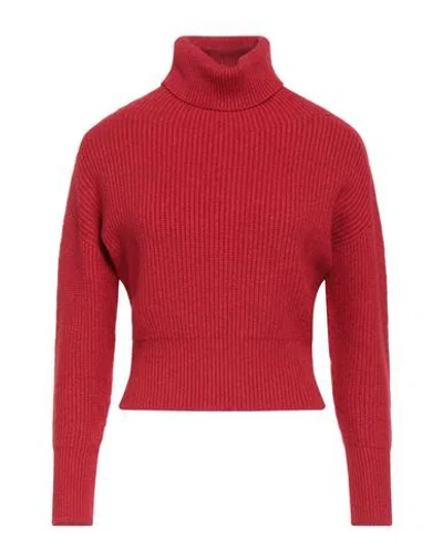 Caractere Caractère Woman Turtleneck Red Size 1 Viscose, Polyester, Polyamide