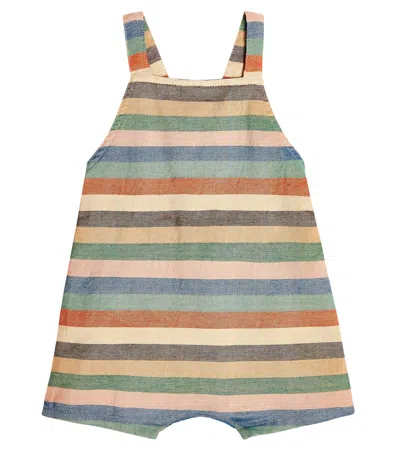 Caramel Baby Latzhose Correa Aus Baumwolle In Multi Stripe