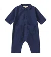 Caramel Cotton Cosmos Playsuit In Purple