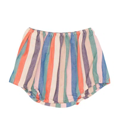 Caramel Cotton Lotus Bloomers (3-24 Months) In Multi