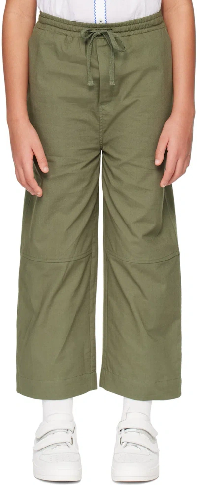 Caramel Kids Khaki Caper Trousers