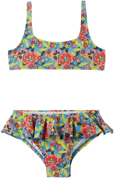 Caramel Kids Multicolor Sago Bikini In S23fm Vintage Floral