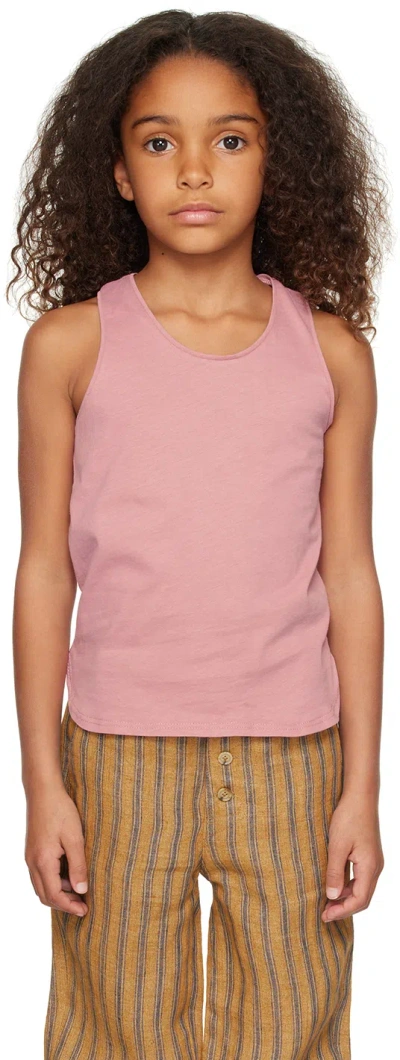 Caramel Kids Pink Bluebottle Tank Top In S23rp Rotten Pink