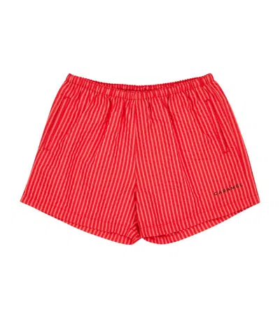 Caramel Kohlrabi Swim Shorts (3-24 Months) In Red