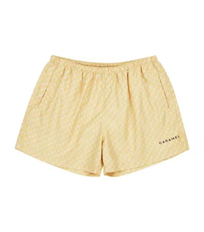 Caramel Kohlrabi Swim Shorts (3-24 Months) In Yellow