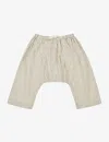 Caramel Girls Pin Stripe Kids Linum Geometric-print Cotton Baby Trousers 3-24 Months