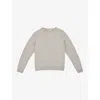 Caramel Boys Stone Kids Poa Contrasting Cotton-blend Jumper 3-12 Years In Stone