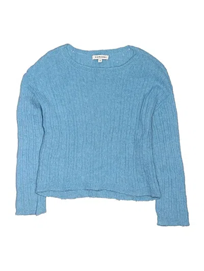 Pre-owned Caramel Kids' Pullover Sweater In Blue