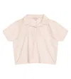 Caramel Tetra Cotton Blouse In Pink