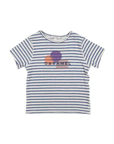 Caramel Babies'  Toddler Boy T-shirt Blue Size 6 Cotton, Linen