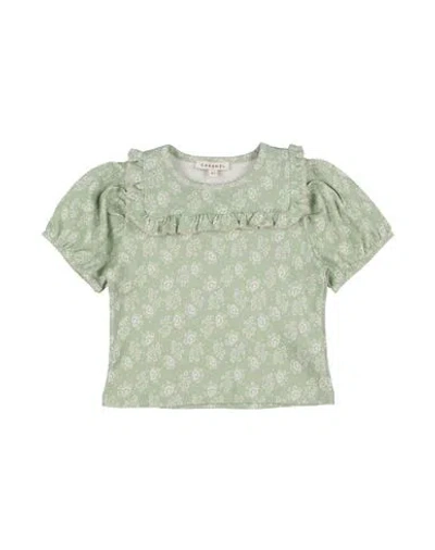 Caramel Babies'  Toddler Girl T-shirt Light Green Size 6 Cotton