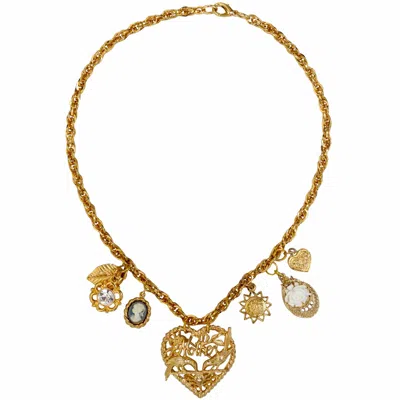 Caramel Vintage Jewellery Women's Exclusive Vintage Mother's Day Gold Plated Charm Necklace